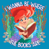 I Wanna Be Where the Books Are 99-181 - Heavy Blend Crewneck Sweatshirt Design