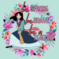 Be Strong, Be Brave, Be a Teacher 99-182 - Adult Cooling Performance Short Sleeve Tee Design