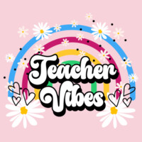 Teacher Vibes 99-198 - Adult Softstyle ® T Shirt Design