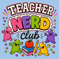 Teacher Nerd Club 99-205 - Heavy Blend Crewneck Sweatshirt Design