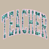 Teacher Teal Sequin- Reversed Applique  - Heavy Blend Crewneck Sweatshirt Design