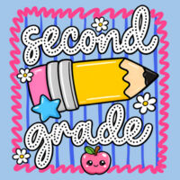 Second Grade Pencil 89-198 - Youth Heavy Cotton 100% Cotton T Shirt Design