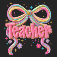 Teacher Coquette Faux Patch 99-229 - Adult Cooling Performance Short Sleeve Tee Design