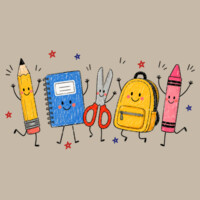 Happy School Supplies 99-232 - Heavy Blend Crewneck Sweatshirt Design