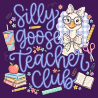 Silly Goose Teacher Club 99-242 - Adult Cooling Performance Long Sleeve Tee Design