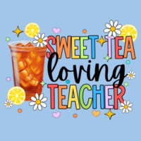 Sweet Tea Loving Teacher 99-253 - Heavy Blend Crewneck Sweatshirt Design