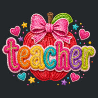 Faux yarn teacher apple 99-283 - Adult Softstyle ® T Shirt Design