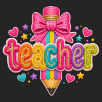  Faux yarn teacher pencil 99-284 - Adult Cooling Performance Long Sleeve Tee Design