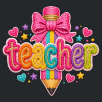  Faux yarn teacher pencil 99-284 - Heavy Blend Crewneck Sweatshirt Design