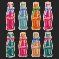 Retro teacher soda bottle  99-286 - Adult Cooling Performance Short Sleeve Tee Design