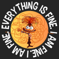 I Am Fine... Everything Is Fine 99-288 - Adult Cooling Performance Short Sleeve Tee Design