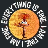 I Am Fine... Everything Is Fine 99-288 - Adult Softstyle ® T Shirt Design