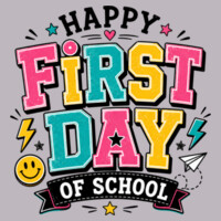 Happy First Day of School 81-001 - Adult Cooling Performance Long Sleeve Tee Design