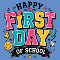 Happy First Day of School 81-001 - Heavy Blend Crewneck Sweatshirt Design