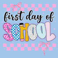 First Day of School Coquette 81-003 - Adult Softstyle ® T Shirt Design