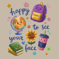 Happy to See Your Face 99-304 - Adult Softstyle ® T Shirt Design
