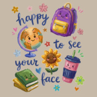 Happy to See Your Face 99-304 - Adult Softstyle ® T Shirt Design