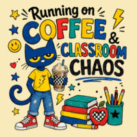 Coffee, Classroom, Chaos 99-305 - Adult Cooling Performance Short Sleeve Tee Design