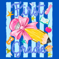 First Grade Coquette Pencil 89-068 - Adult Cooling Performance Short Sleeve Tee Design
