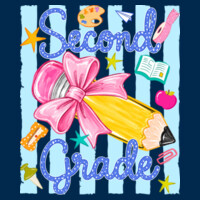 Second Grade Coquette Preppy Pencil 89-069 - Adult Cooling Performance Short Sleeve Tee Design