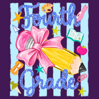 Fourth Grade Preppy Pencil 89-071 - Adult Cooling Performance Short Sleeve Tee Design