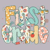 First Grade Preppy Floral 89-072 - Youth Cooling Performance Short Sleeve Tee Design