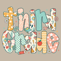 Third Grade Preppy Flowers 89-074 - Heavy Blend Crewneck Sweatshirt Design