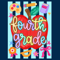 Fourth Grade Apple 89-080 - Adult Cooling Performance Long Sleeve Tee Design