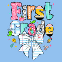 First Grade Paper Bow 89-081 - Youth Cooling Performance Short Sleeve Tee Design