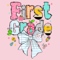 First Grade Paper Bow 89-081 - Adult Softstyle ® T Shirt Design