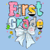 First Grade Paper Bow 89-081 - Youth Heavy Cotton 100% Cotton T Shirt Design
