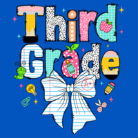 Third Grade Paper Bow 89-083 - Youth Cooling Performance Short Sleeve Tee Design