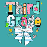 Third Grade Paper Bow 89-083 - Adult Cooling Performance Long Sleeve Tee Design