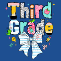 Third Grade Paper Bow 89-083 - Adult Softstyle ® T Shirt Design
