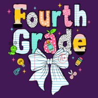 Fourth Grade Paper Bow 89-085 - Youth Cooling Performance Short Sleeve Tee Design