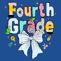 Fourth Grade Paper Bow 89-085 - Adult Softstyle ® T Shirt Design