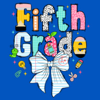 Fifth Grade Paper Bow 89-085 - Youth Cooling Performance Short Sleeve Tee Design