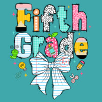 Fifth Grade Paper Bow 89-085 - Adult Cooling Performance Long Sleeve Tee Design