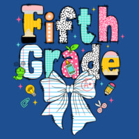 Fifth Grade Paper Bow 89-085 - Heavy Blend Crewneck Sweatshirt Design