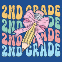Second Grade Pencil Coquette 89-135 - Heavy Blend Crewneck Sweatshirt Design