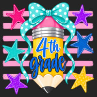 Fourth Grade Pencil Coquette 89-099 - Adult Cooling Performance Short Sleeve Tee Design
