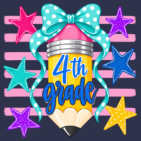 Fourth Grade Pencil Coquette 89-099 - Adult Softstyle ® T Shirt Design