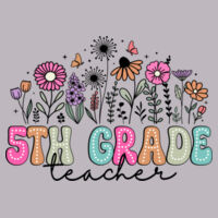 Fifth Grade Vintage Flowers 89-100 - Adult Cooling Performance Short Sleeve Tee Design