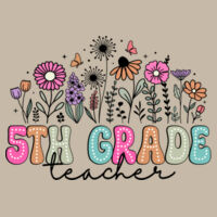 Fifth Grade Vintage Flowers 89-100 - Heavy Blend Crewneck Sweatshirt Design