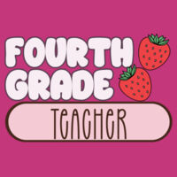 Fourth Grade Strawberry Teacher 89-101 - Adult Cooling Performance Long Sleeve Tee Design