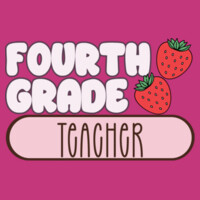 Fourth Grade Strawberry Teacher 89-101 - Adult Cooling Performance Long Sleeve Tee Design
