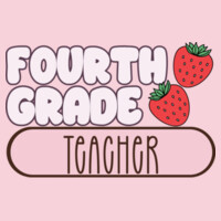 Fourth Grade Strawberry Teacher 89-101 - Heavy Blend Crewneck Sweatshirt Design