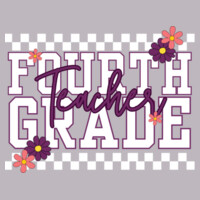Fourth Grade Purple Checkered 89-122 - Adult Cooling Performance Short Sleeve Tee Design