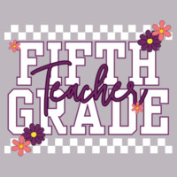 Fifth Grade Purple Checkered 89-124 - Adult Cooling Performance Short Sleeve Tee Design