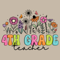 Fourth Grade Flowers 89-130 - Adult Softstyle ® T Shirt Design